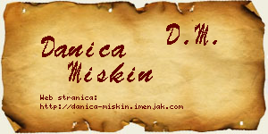 Danica Miskin vizit kartica